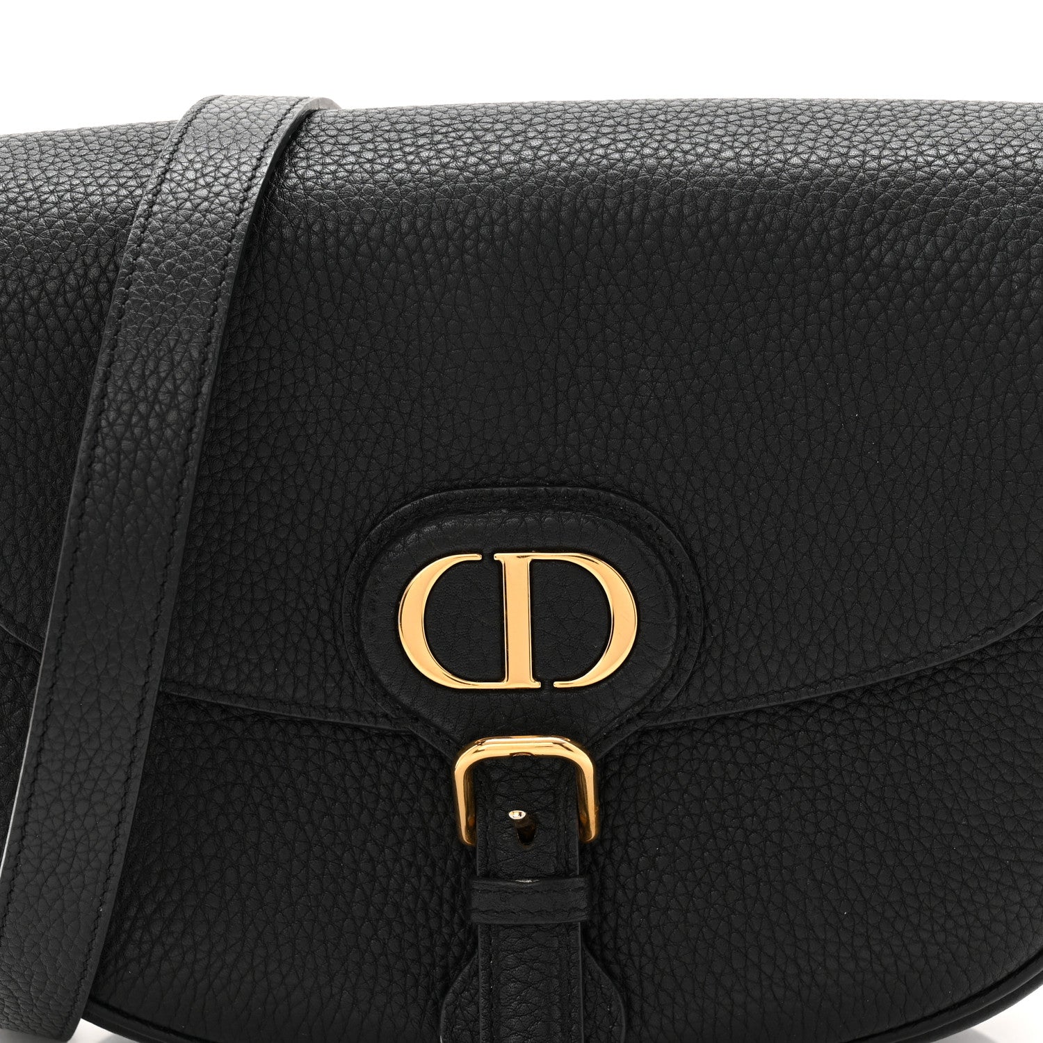 Christian Dior Grained Calfskin Medium Bobby Flap Black 7 of 11