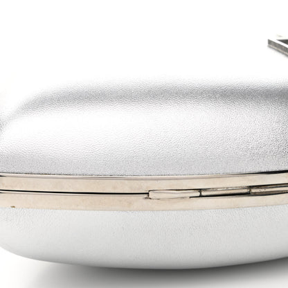 Saint Laurent Smooth Calfskin Heart Monogram Love Box Crossbody Silver 9 of 11