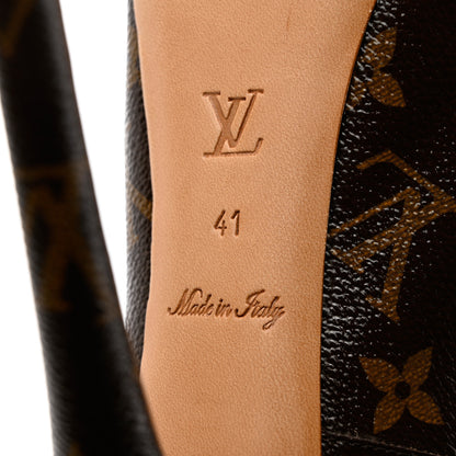 Louis Vuitton Patent Monogram Ritual Fetish Platform Pumps 41 8 of 8