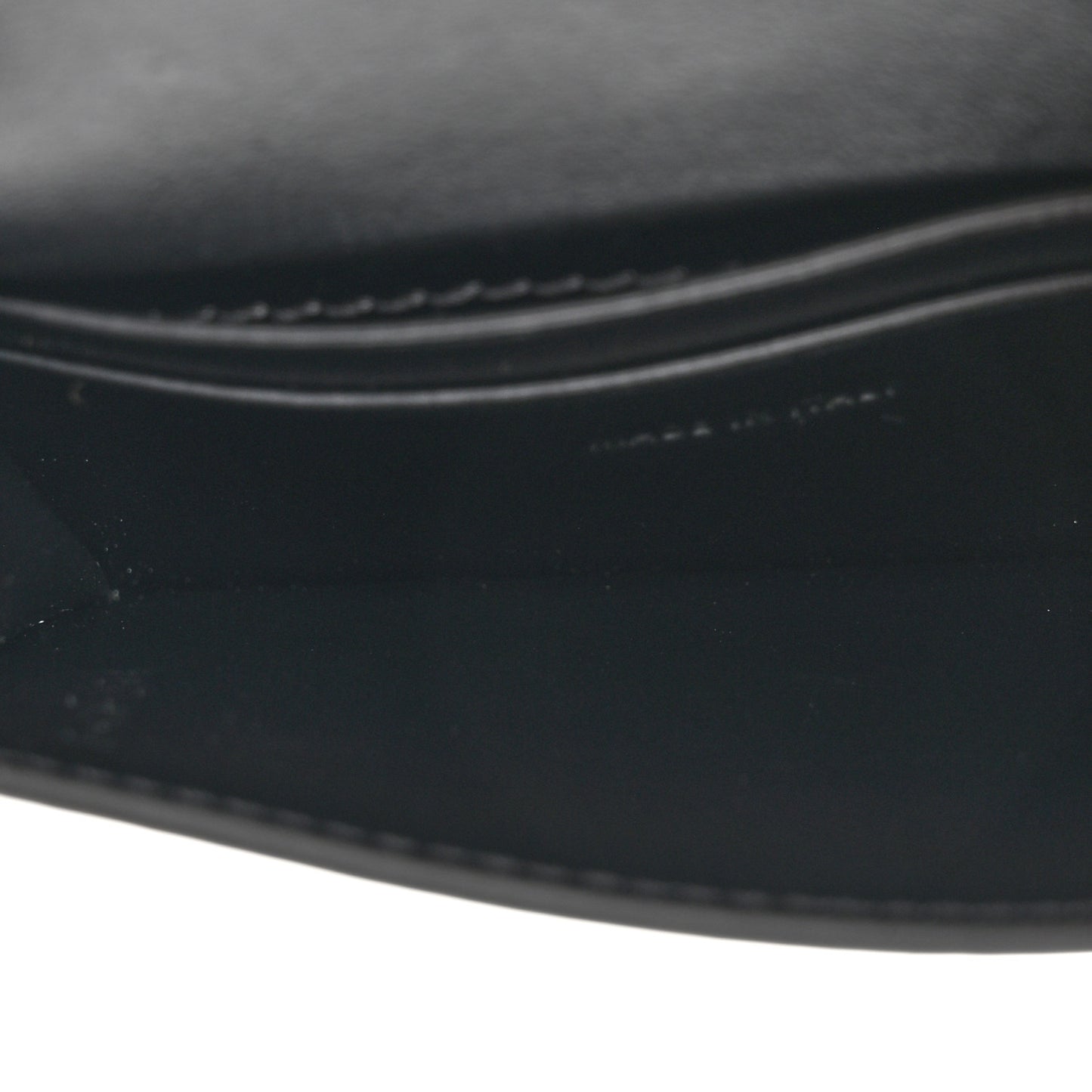 Shiny Smooth Calfskin Triomphe Card Holder Black