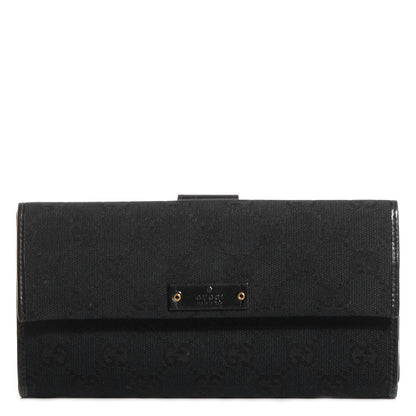 Gucci Monogram Continental Wallet Black 1 of 7