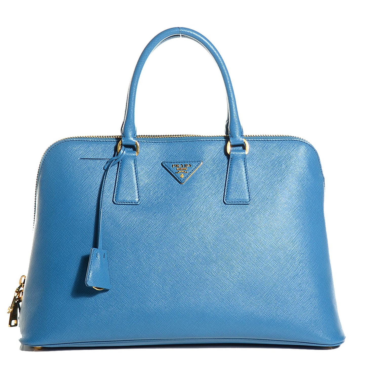 Saffiano Lux Large Promenade Tote Cobalto