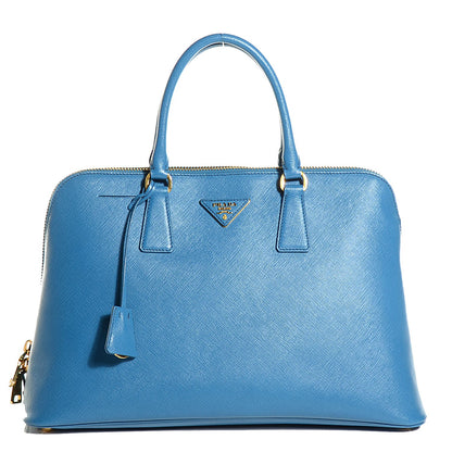 Prada Saffiano Lux Large Promenade Tote Cobalto 1 of 10