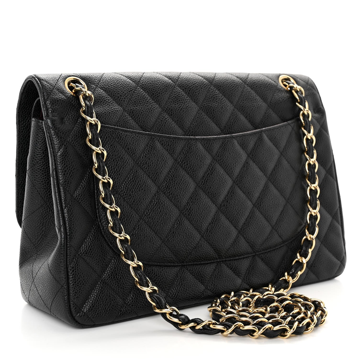 Chanel Caviar Quilted Jumbo Double Flap Black 3 of 10