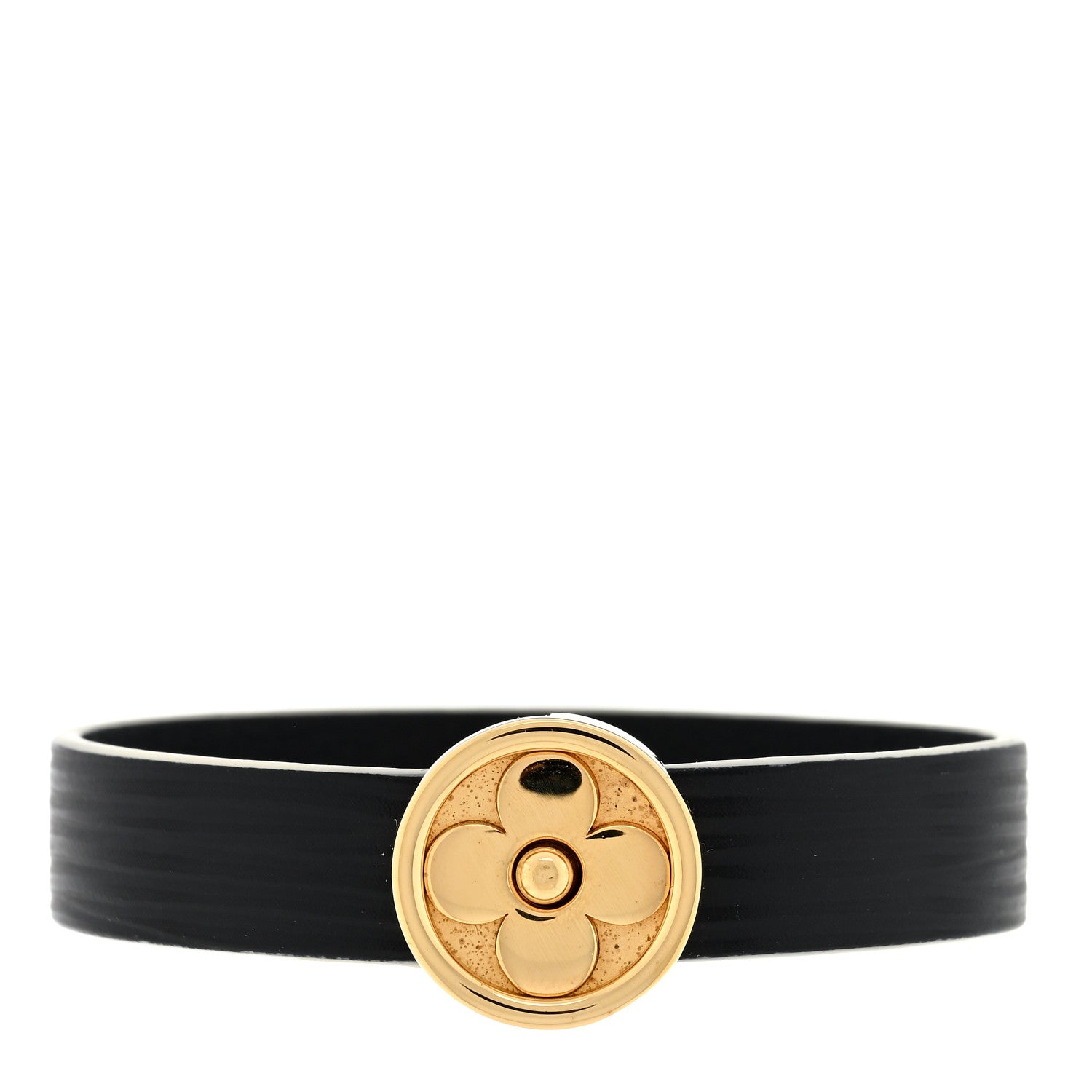 Louis Vuitton Epi Flower Bracelet 17 Black 1 of 3