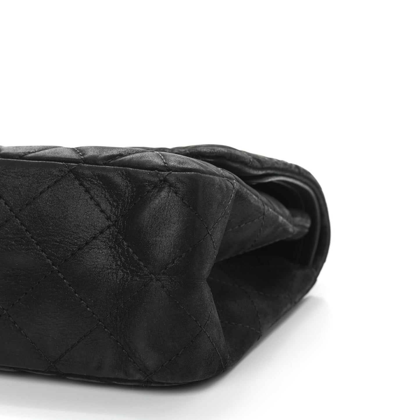 Iridescent Calfskin Quilted 2.55 Reissue 227 Flap Black