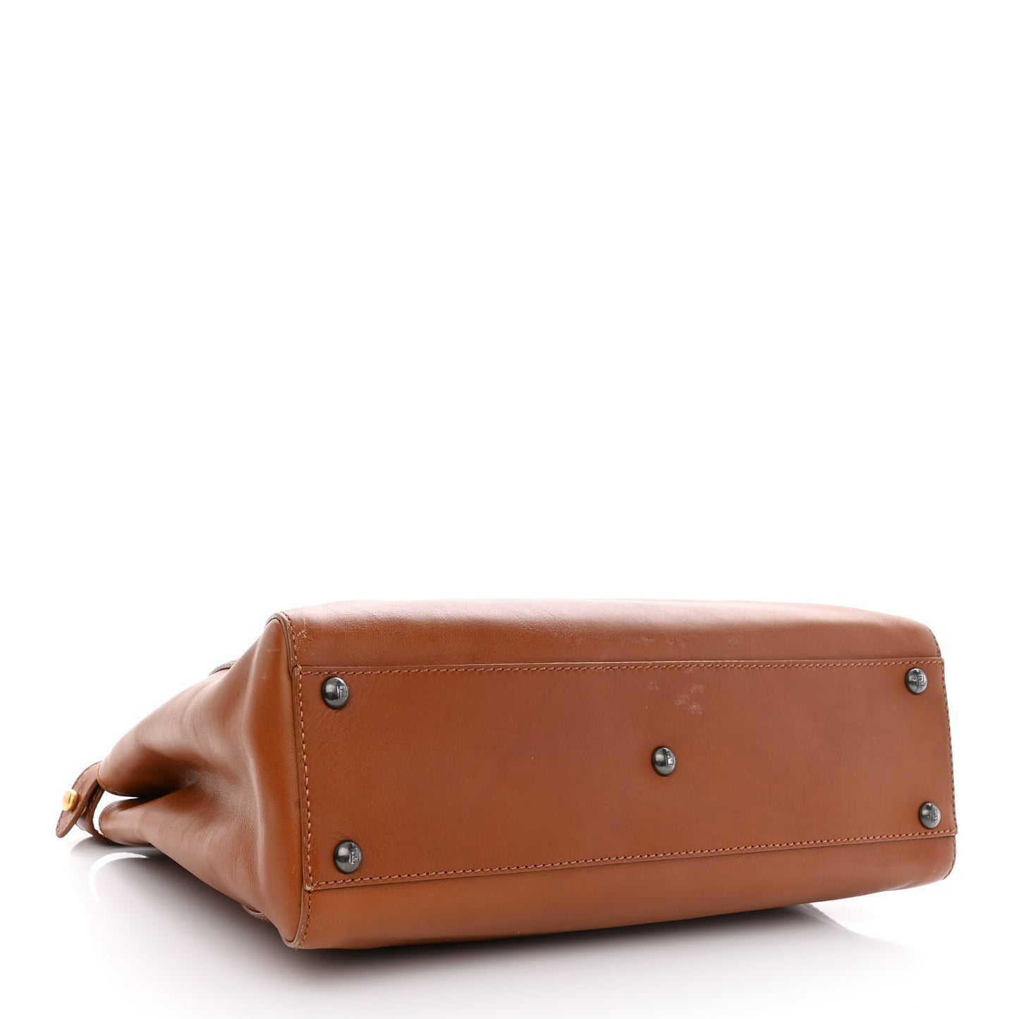 Vitello Suede Medium Peekaboo Iconic Satchel Cuoio Rame Moro