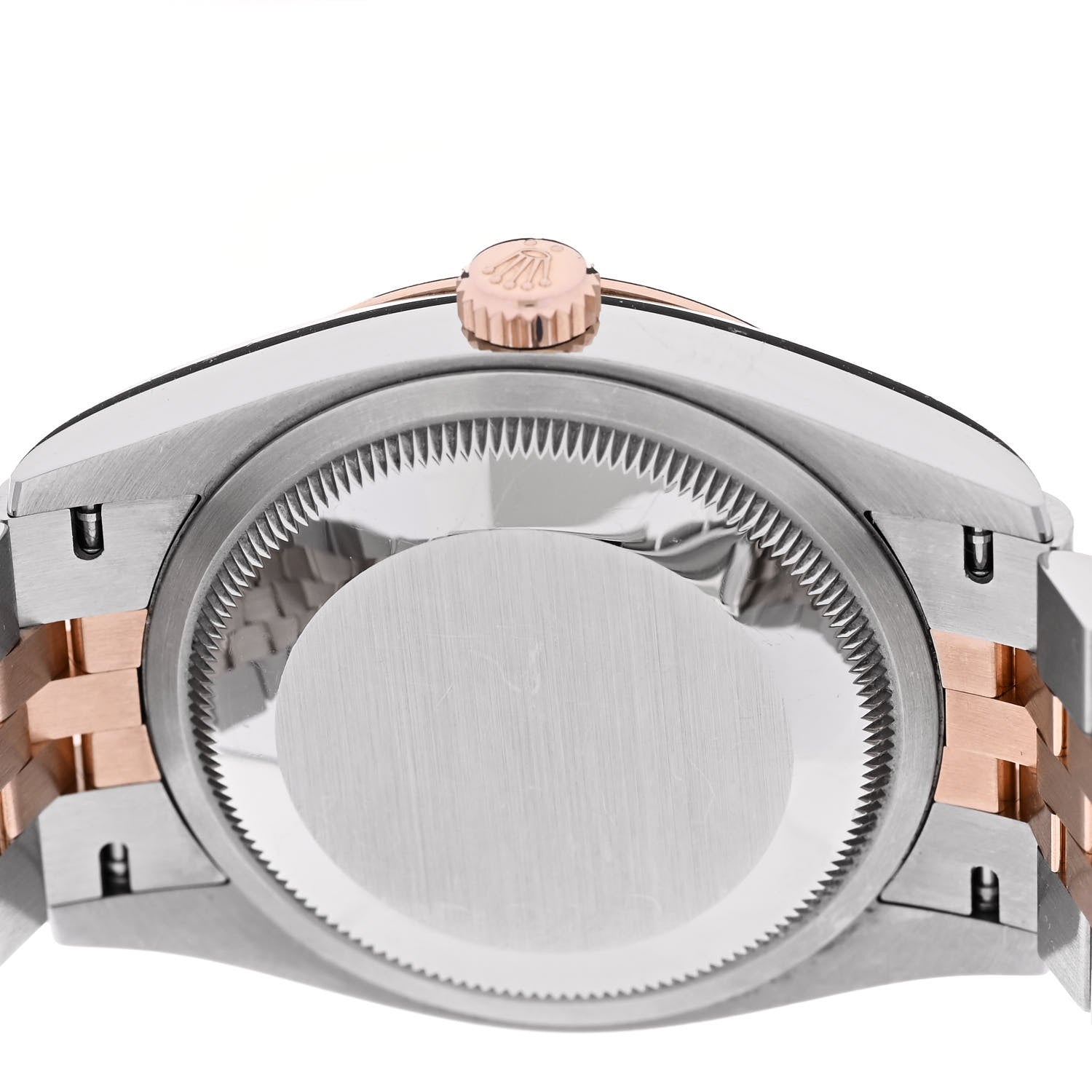 Rolex Stainless Steel 18K Everose Gold Diamond 36mm Oyster Perpetual Datejust Watch Slate Roman 126231 4 of 5