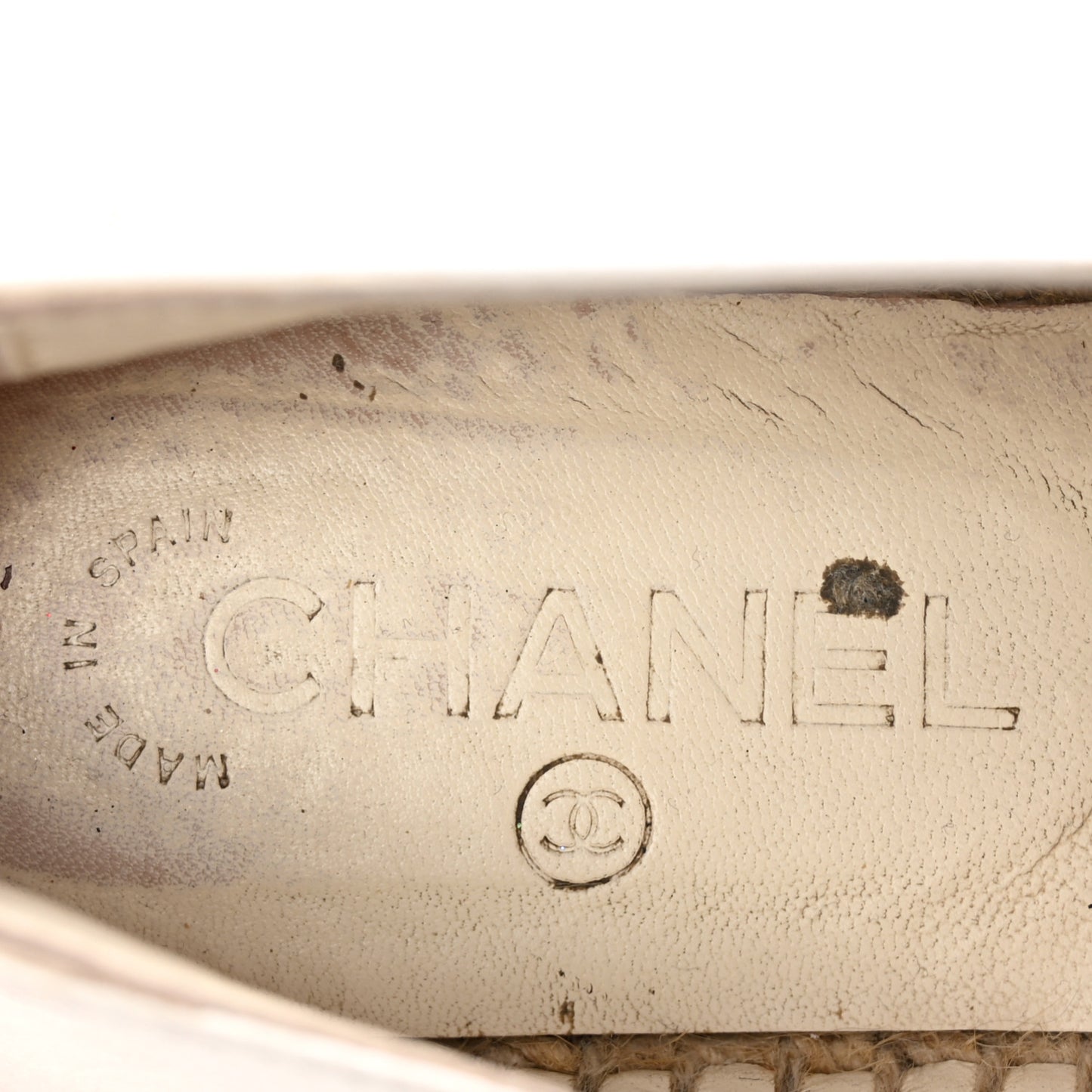 Lambskin CC Espadrilles 40 White