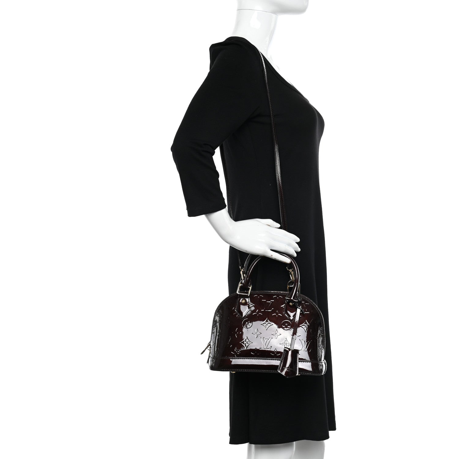 Louis Vuitton Vernis Alma BB Amarante 2 of 11