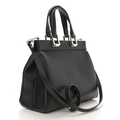 Gucci Grainy Calfskin Small Zumi Top Handle Bag Black 2 of 10