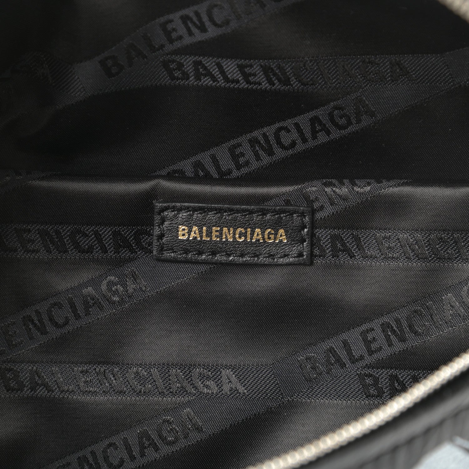 Balenciaga Agneau Arena Graffiti All Over XXS Souvenir Belt Bag Black White 6 of 10
