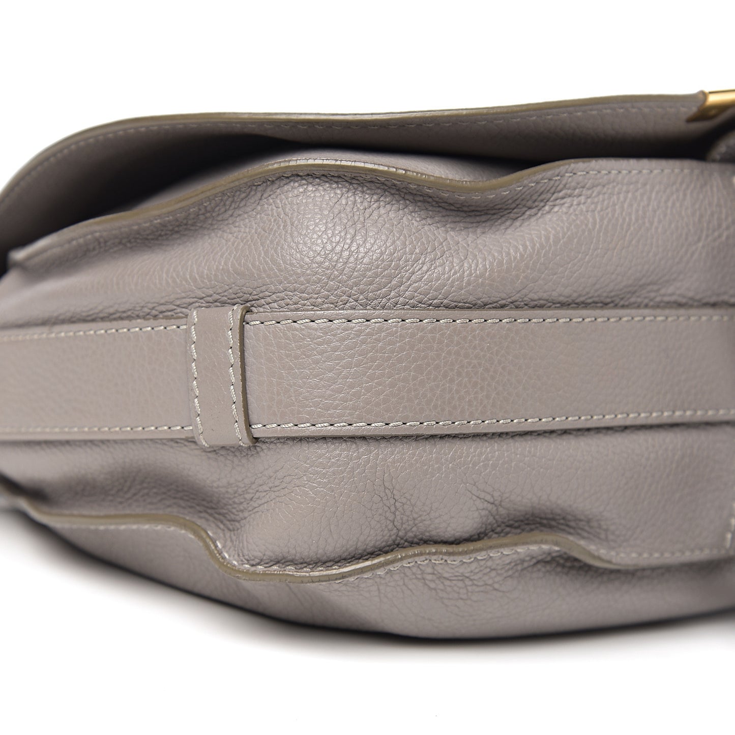 Calfskin Medium Marcie Round Crossbody Bag Cashmere Grey