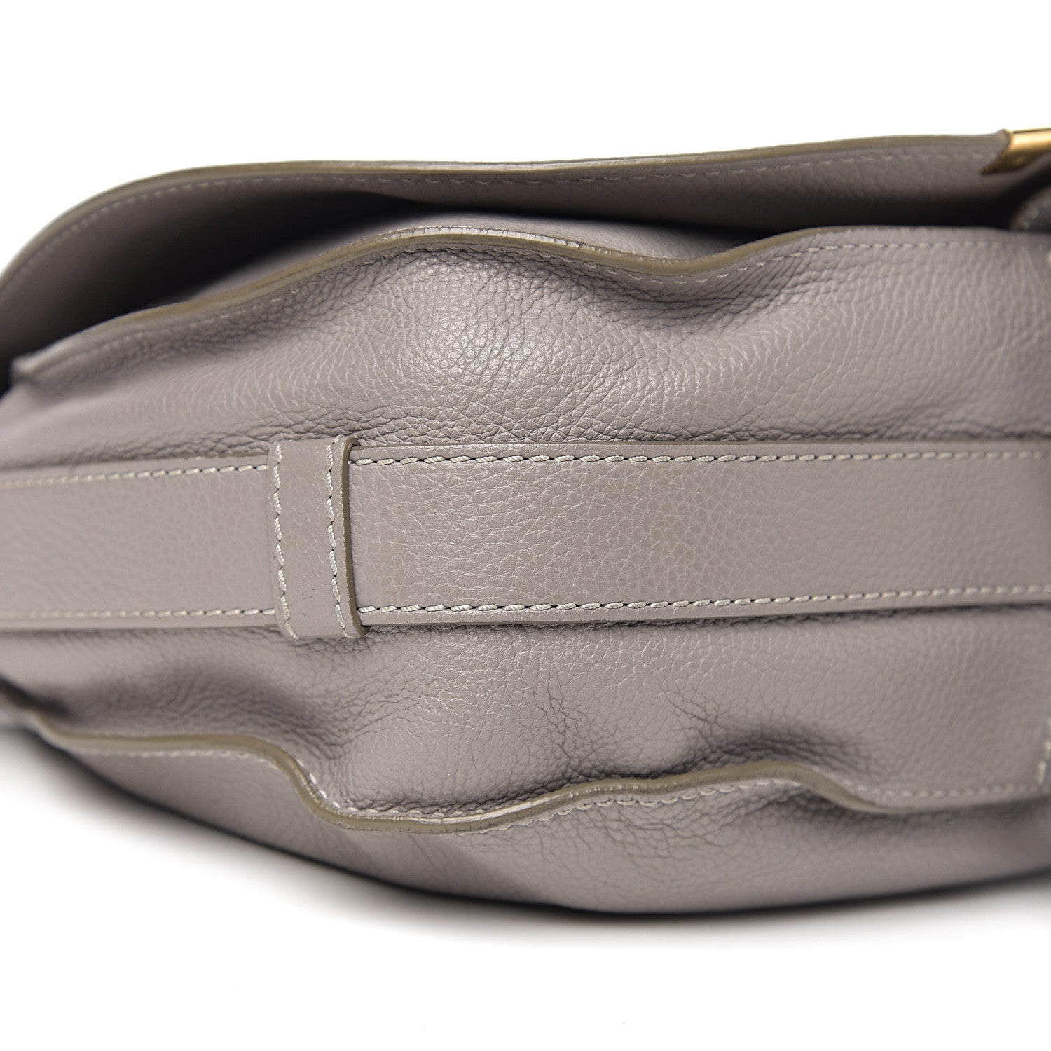 Chloe Calfskin Medium Marcie Round Crossbody Bag Cashmere Grey 13 of 15
