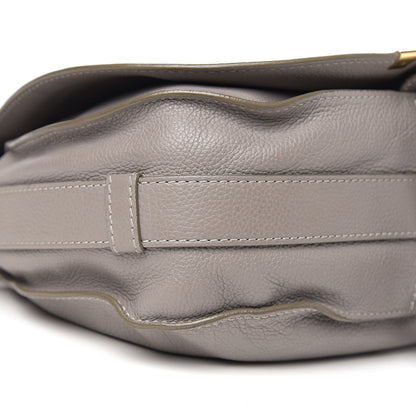 Chloe Calfskin Medium Marcie Round Crossbody Bag Cashmere Grey 13 of 15