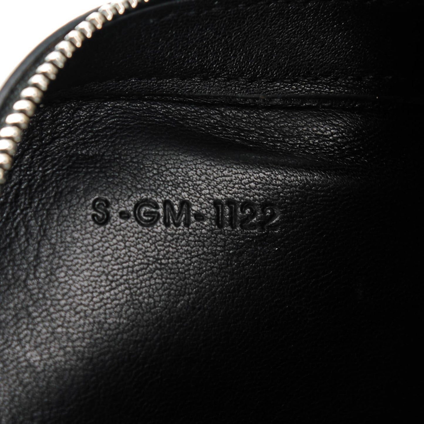 Nappa Side Lock Dragonne Clutch Brown Black