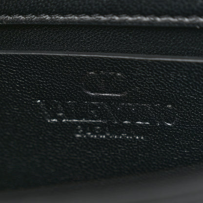 Valentino Garavani Shiny Calfskin Vlogo Small Shoulder Bag Black 6 of 9