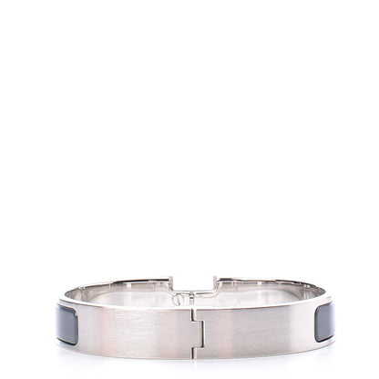 Hermes Matte Enamel Narrow Clic Clac HH Bracelet GM Slate 4 of 5