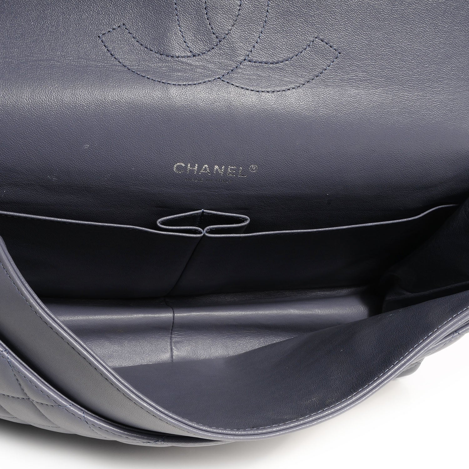 Chanel Lambskin Quilted Maxi Double Flap Purple 8 of 9