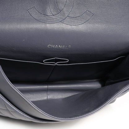 Chanel Lambskin Quilted Maxi Double Flap Purple 8 of 9