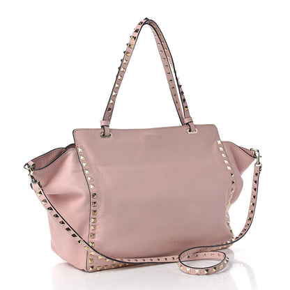 Valentino Garavani Vitello Medium Rockstud Tote Rose 3 of 16
