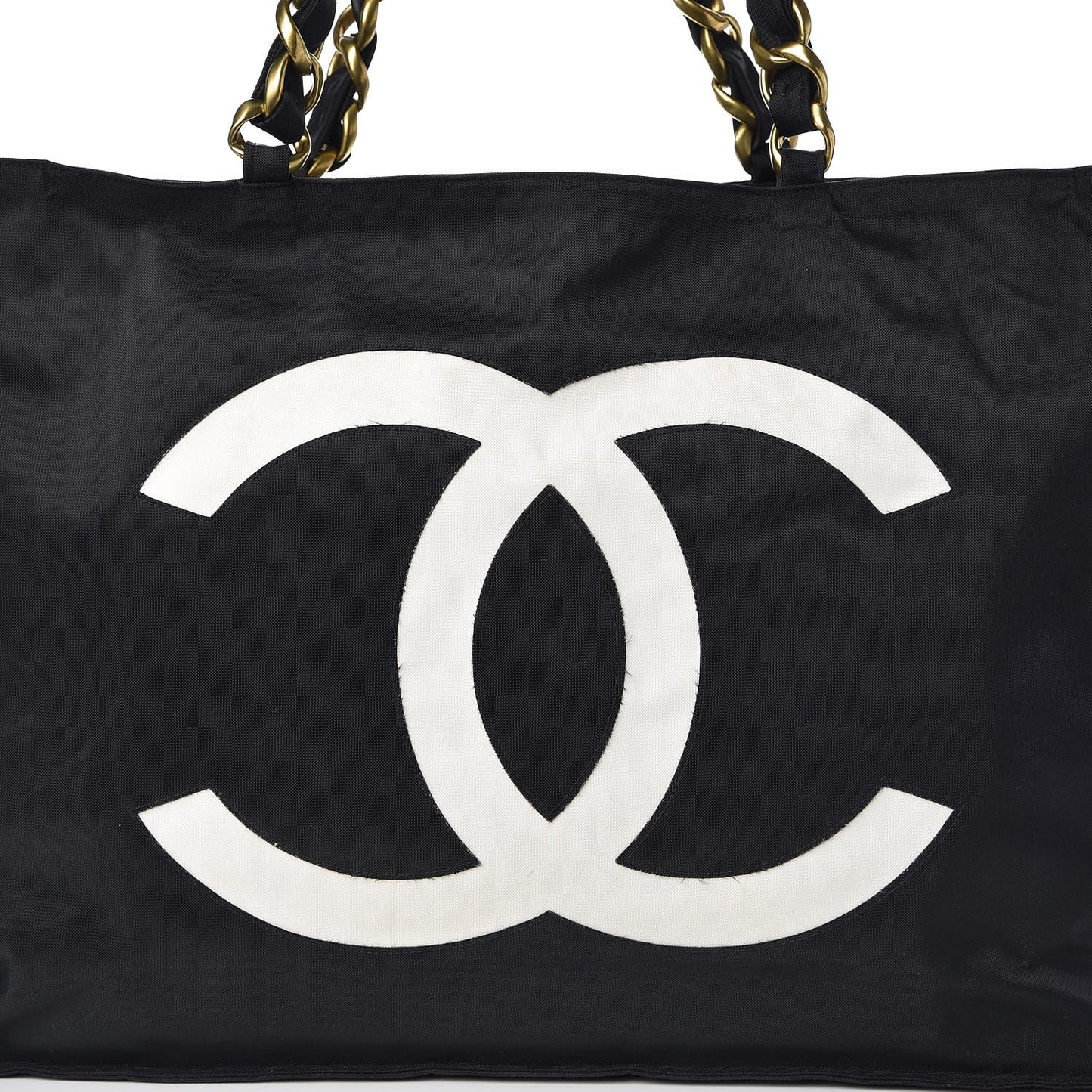 Canvas Chain Jumbo CC Tote Black