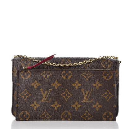 Louis Vuitton Monogram Pochette Felicie Chain Wallet Fuchsia 3 of 14