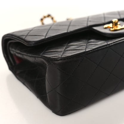 Chanel Lambskin Quilted Medium Double Flap Black 8 of 12