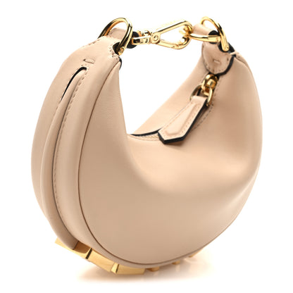 Fendi Vitello Grace Matte Nano Fendigraphy Hobo Charm Light Rose 3 of 7