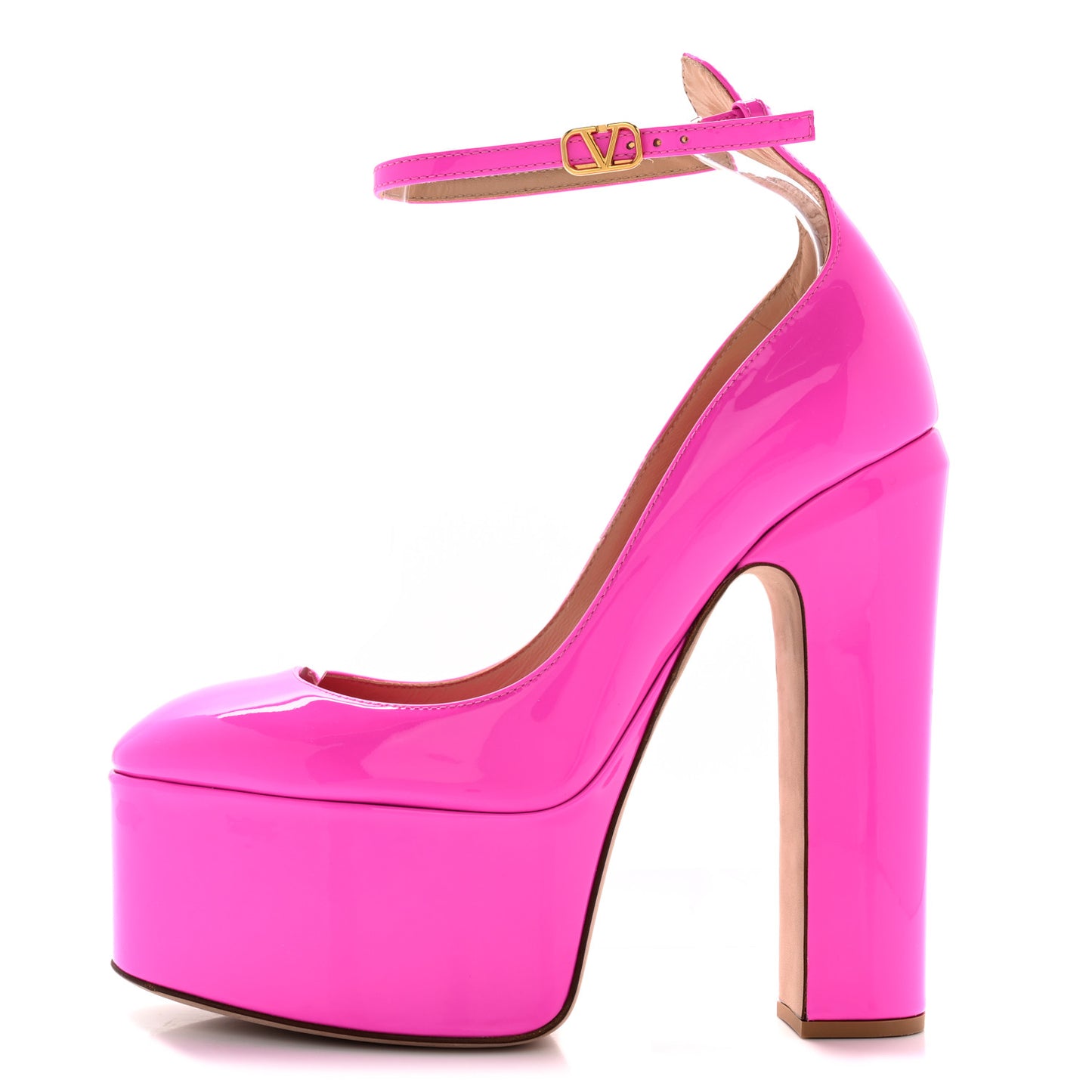 Patent Tan-Go 55/155mm Platform Pumps 38 Pink PP