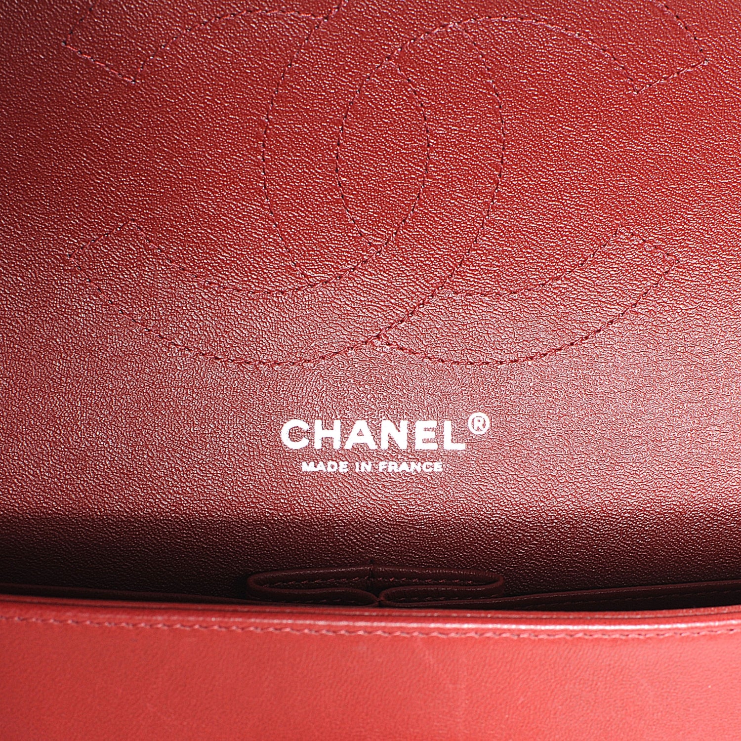 Chanel Lambskin Jumbo Double Flap Red 5 of 9
