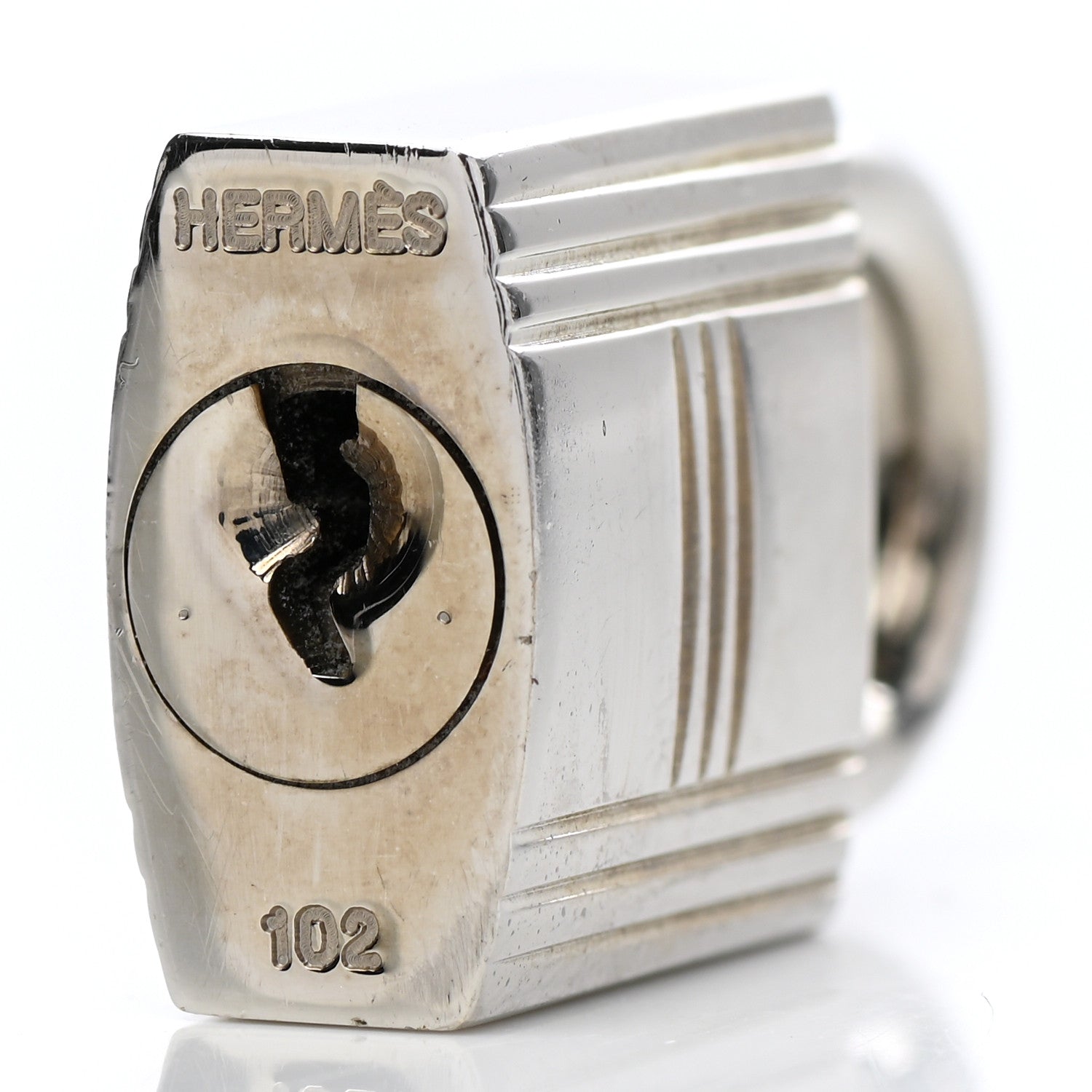 Hermes Palladium Cadena Lock and Key Set 3 of 5