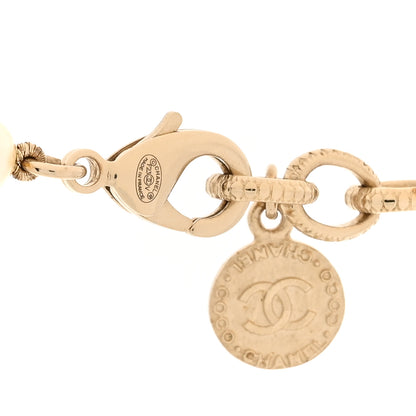 Chanel Pearl CC 100th Anniversary Necklace Light Gold 4 of 4