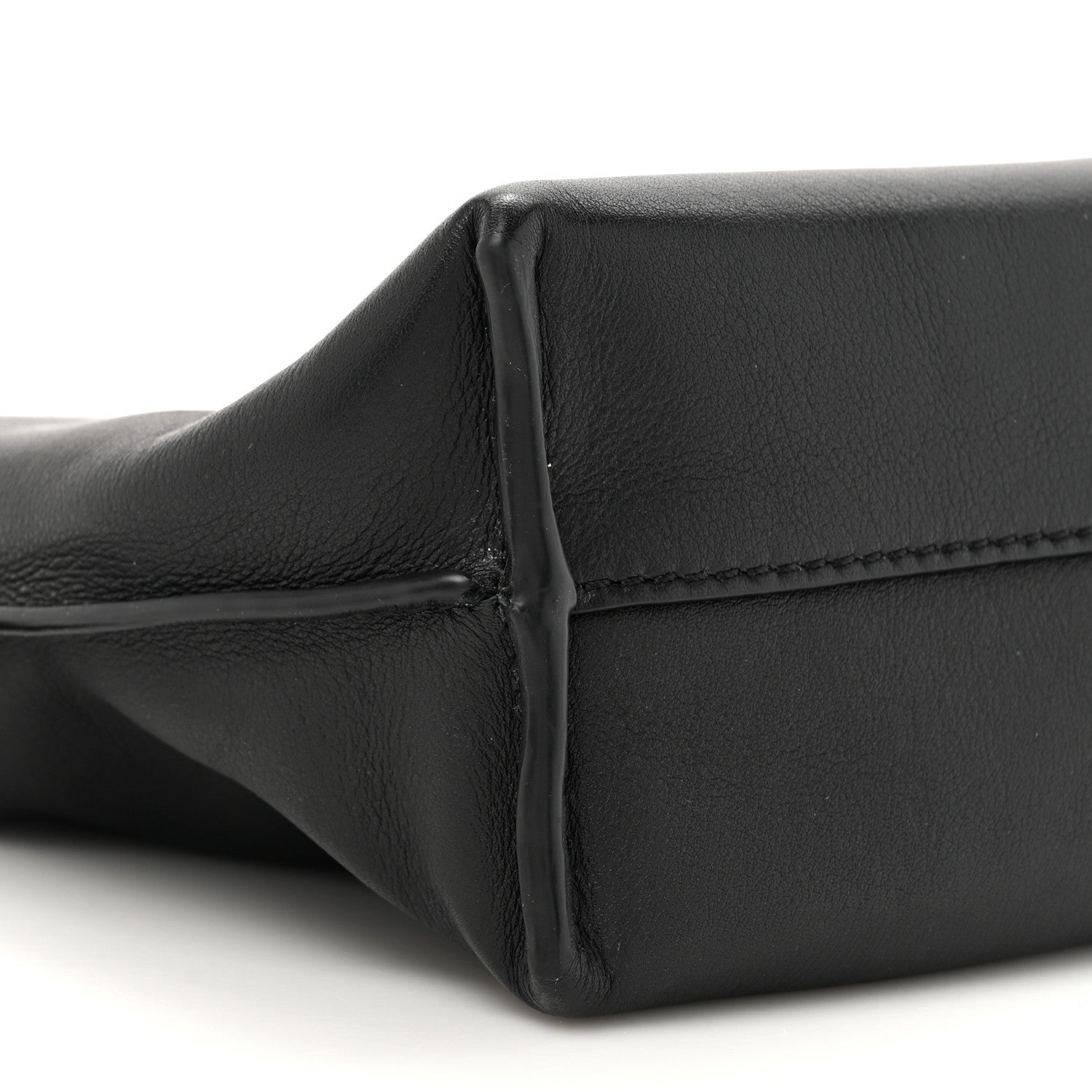 Loewe X HOWLS MOVING CASTLE Satin Calfskin Flamenco Knot Clutch Black 9 of 9