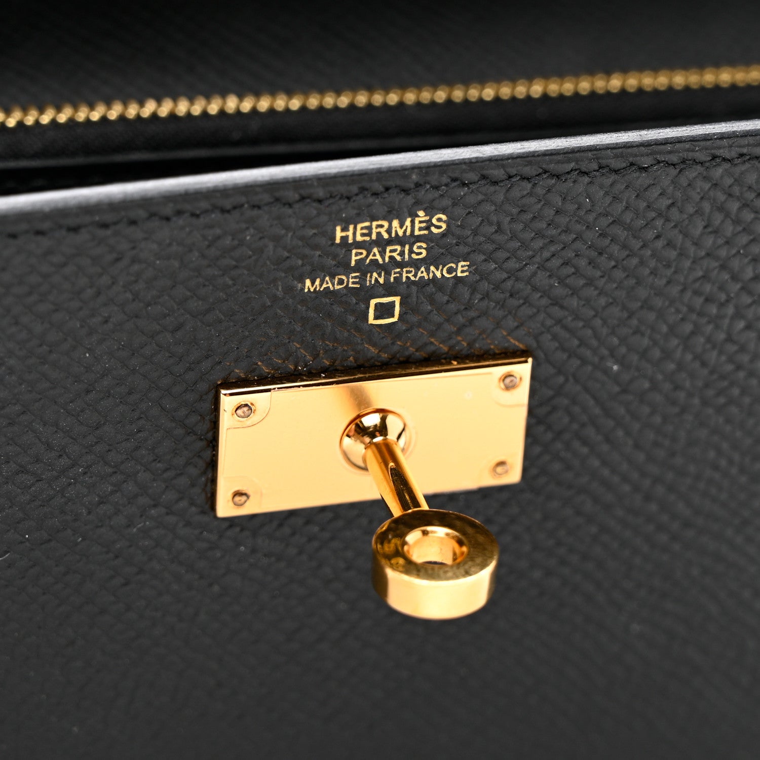 Hermes Epsom Shiny Alligator Touch Kelly Wallet To Go Black 6 of 7