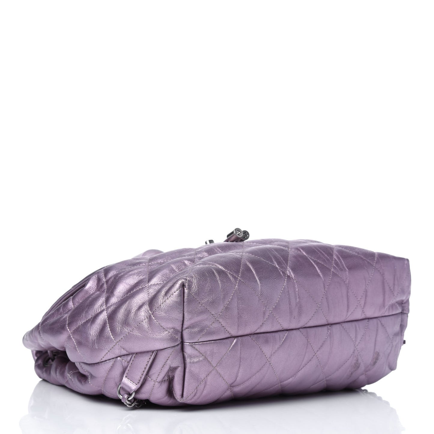 Iridescent Calfskin Quilted Ground Control Backpack Pink