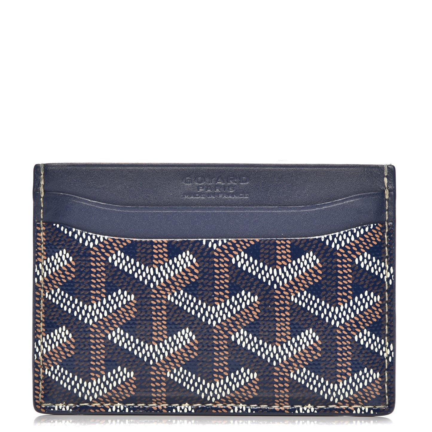 Goyardine Saint Sulpice Card Holder Navy