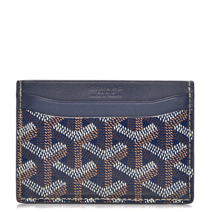 Goyard Goyardine Saint Sulpice Card Holder Navy 1 of 7