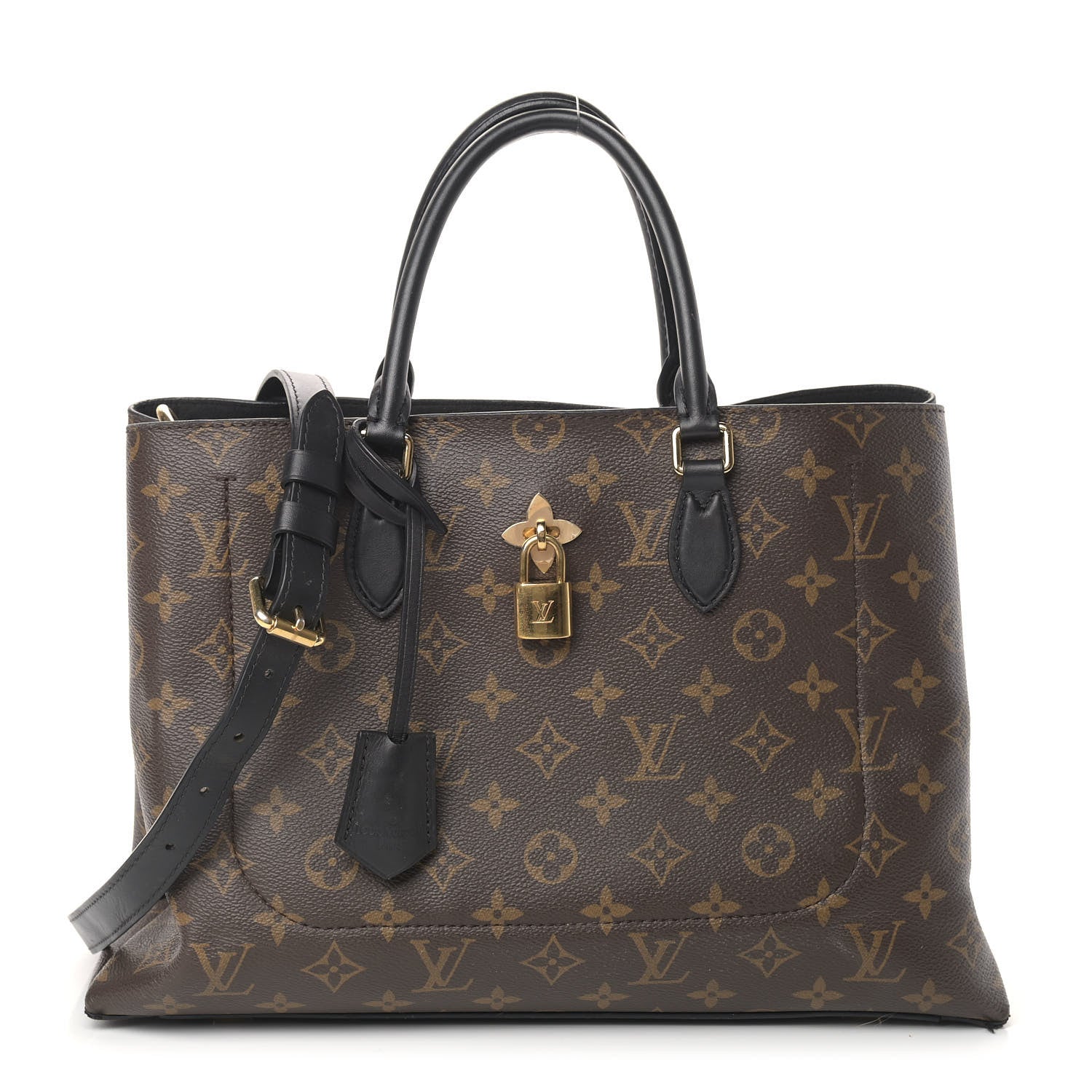 Louis Vuitton Monogram Flower Tote Black 1 of 15
