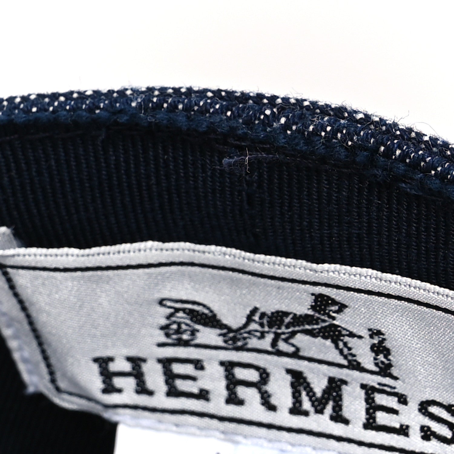 Hermes Denim Joanne Cap Hat 57 Indigo 11 of 13