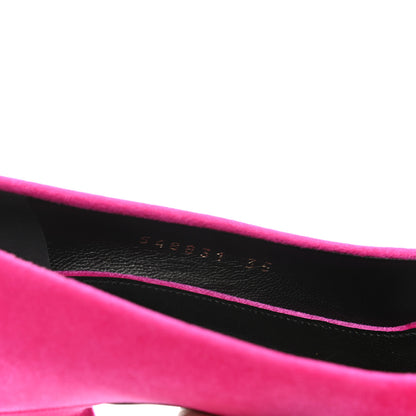 Balenciaga Velvet De Soie Pumps 35 Rose Fuchsia 8 of 9