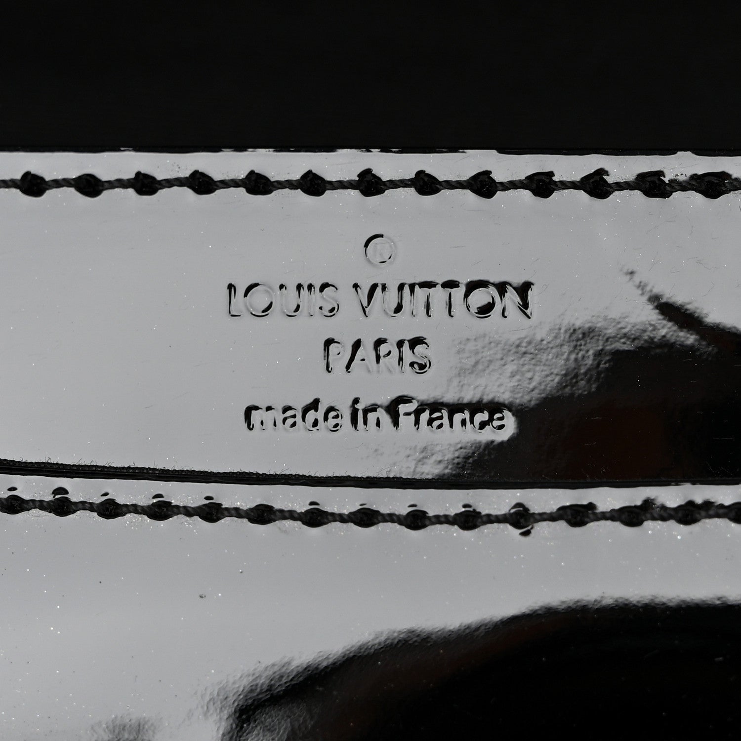 Louis Vuitton Patent Chain Louise MM Black 6 of 11