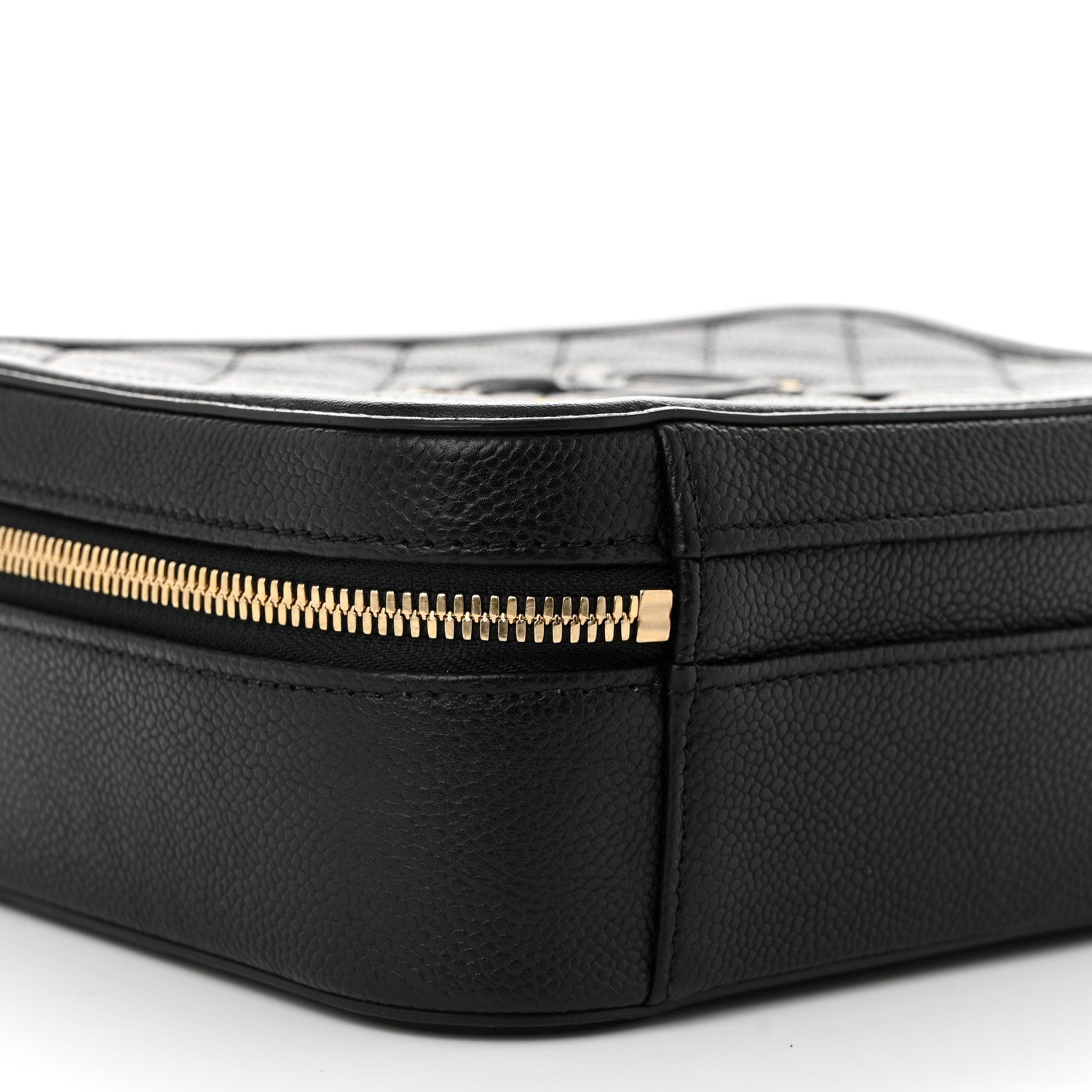 Chanel Caviar Quilted Medium CC Filigree Vanity Case Black 9 of 10