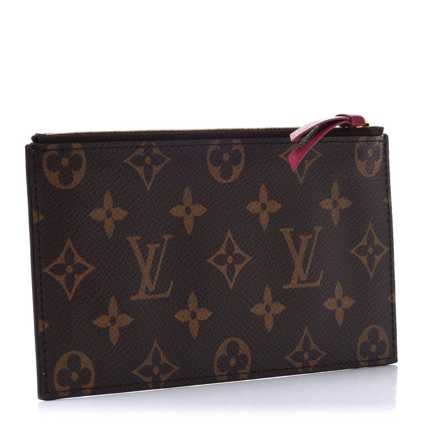 Monogram Felicie Chain Wallet Zippered Insert Fuchsia