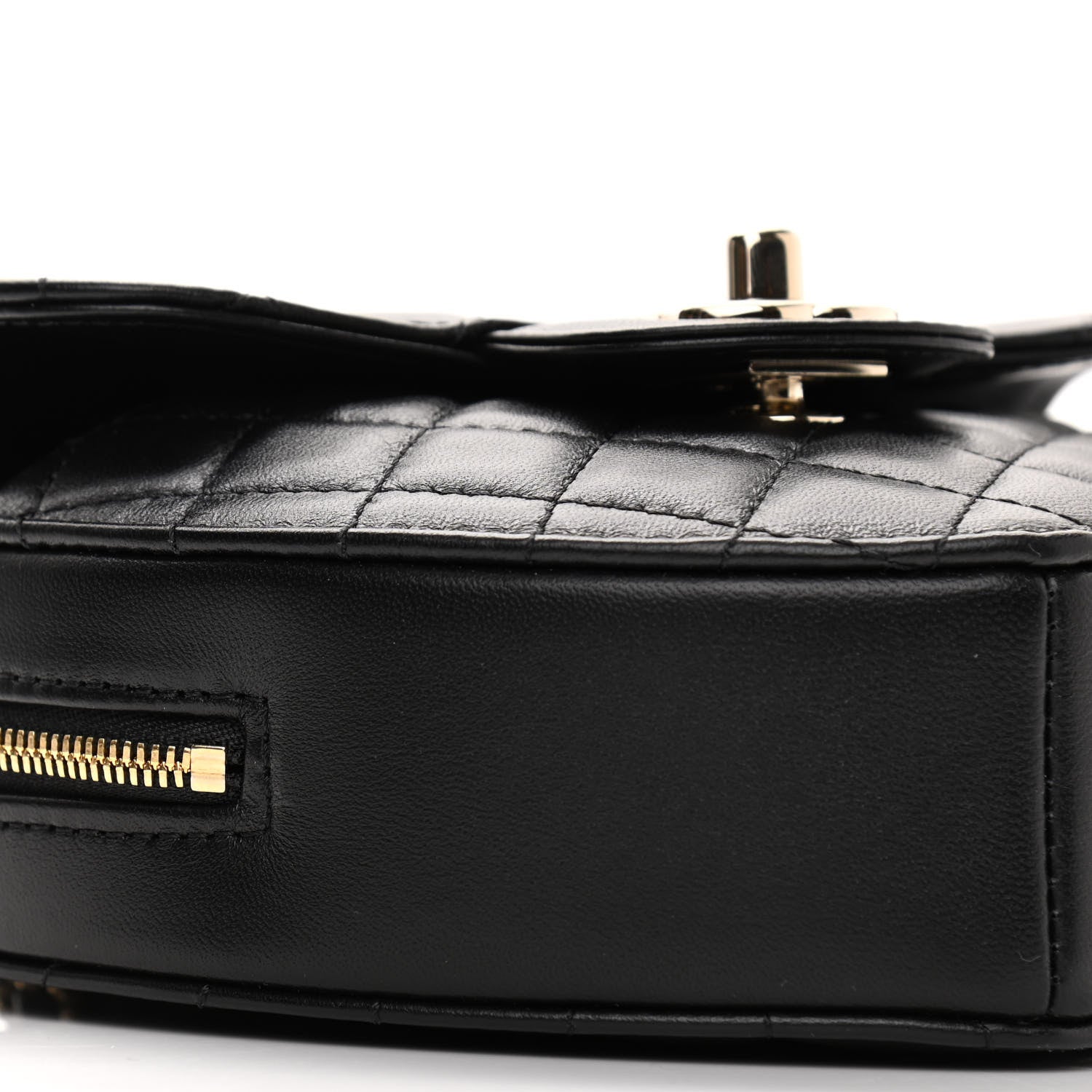 Chanel Lambskin Quilted CC In Love Heart Bag Black 9 of 11