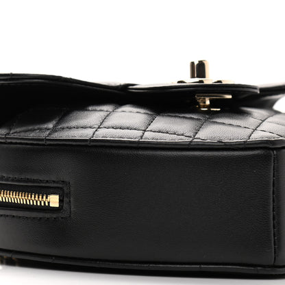 Chanel Lambskin Quilted CC In Love Heart Bag Black 9 of 11