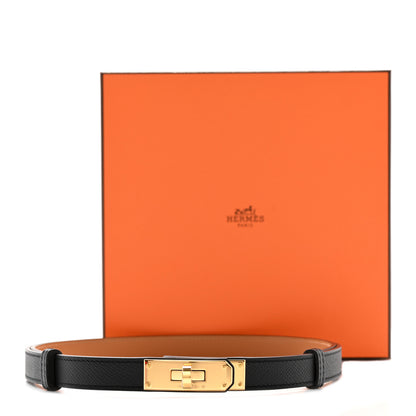 Hermes Epsom Kelly Belt Black 5 of 5