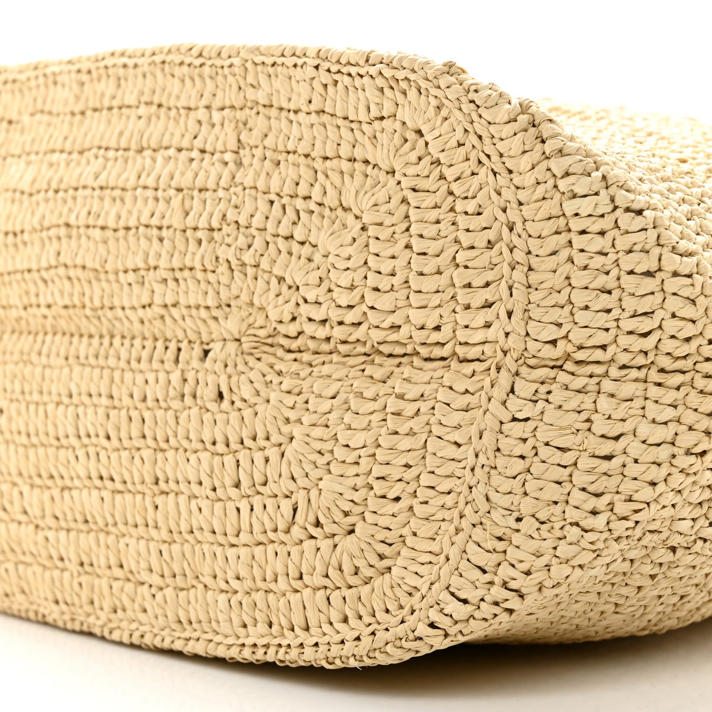 Raffia Monogram Hobo Naturale