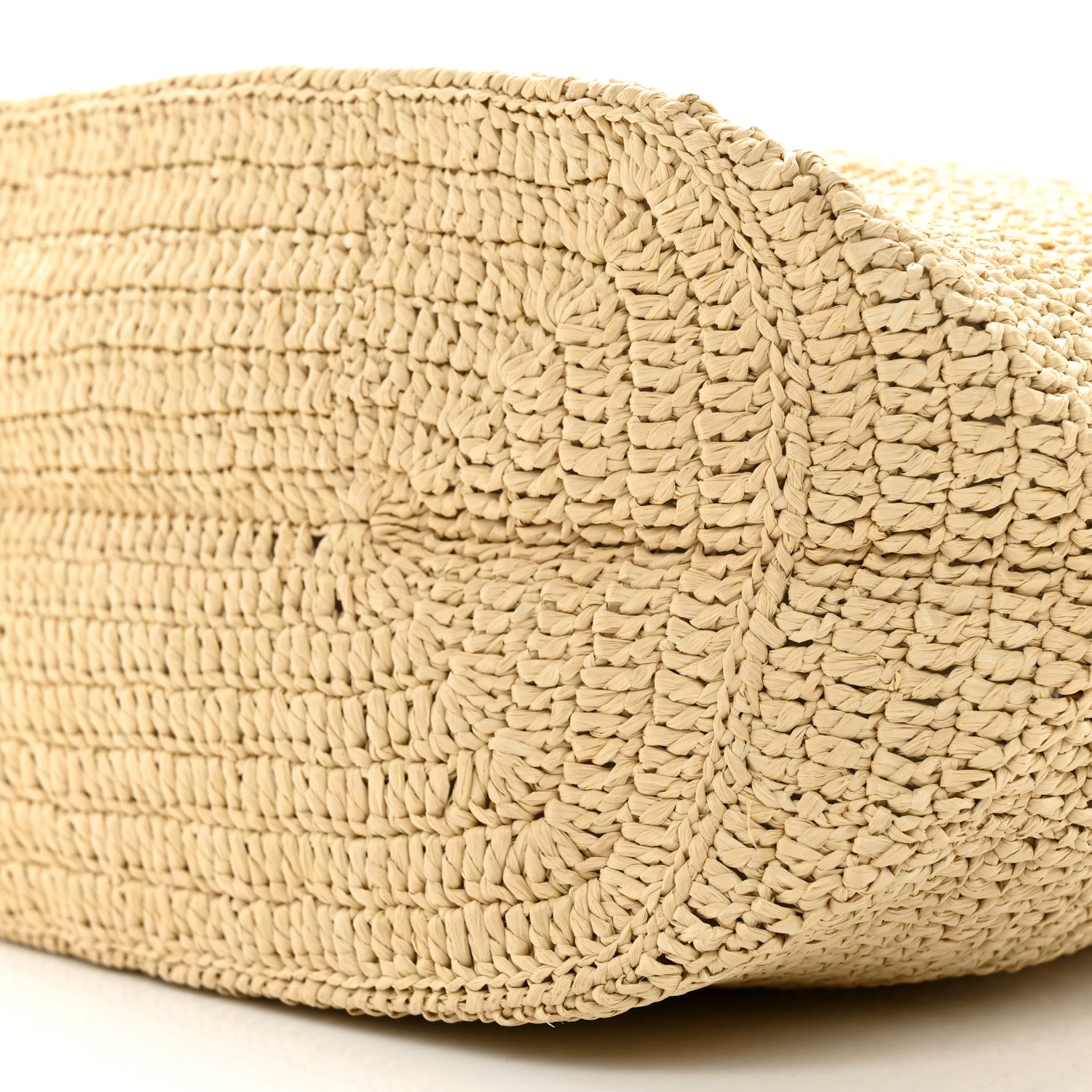 Saint Laurent Raffia Monogram Hobo Naturale 10 of 10