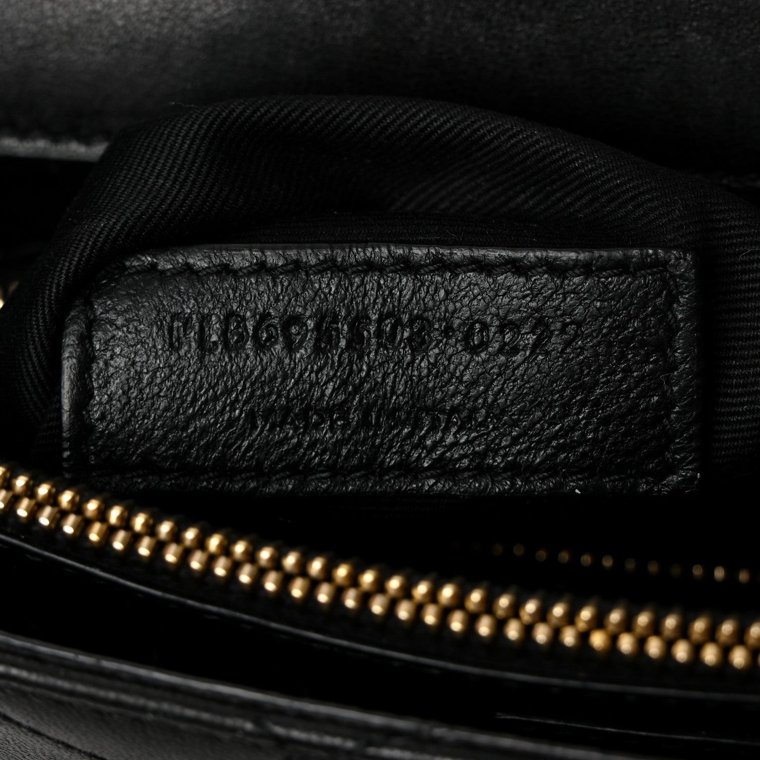 Saint Laurent Calfskin Quilted Lacquered Gaby Satchel Black 7 of 12